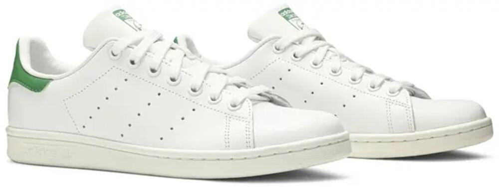 ADIDAS WOMEN'S 6 ORIGINAL STAN SMITH WHITE GREEN SNEAKER B24105 LEATHER
